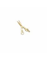 10K Yellow Gold 3D Scissors Charm
