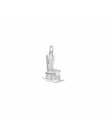Silver 3D Rocking Chair Charm