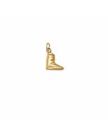 10K Yellow Gold 3D Ski Boot Charm