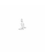 Silver Cowboy Boot Charm