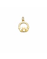 10K Yellow Gold Claddagh Charm