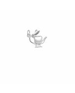 Silver 3D Tea Pot Charm