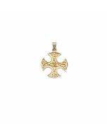 10K Yellow Gold 4 Way Trinity Knot Pendant