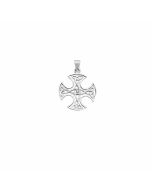 Silver 4 Way Trinity Knot Pendant