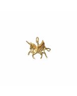 10K Yellow Gold 3D Unicorn Charm