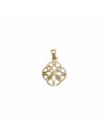 10K Yellow Gold Round Celtic Knot Pendant