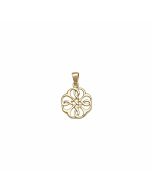 10K Yellow Gold Round Celtic Knot Pendant