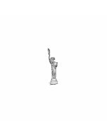 Silver 3D Statue of Liberty Charm