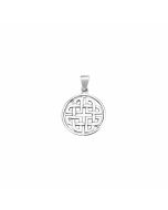 Silver Round Large Celtic Knot Pendant