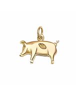 10K Yellow Gold Pig Charm