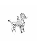 Silver Poodle Dog Charm