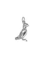 Silver 3D Puffin Bird Charm