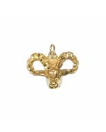10K Yellow Gold Ram's Head Pendant