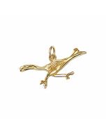 10K Yellow Gold 3D Roadrunner Charm