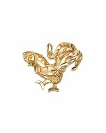 10K Yellow Gold Rooster Pendant