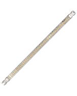 Fancy Expansion Two Tone Style Metal Watch Band Ring Ends