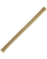 Yellow Metal Button Style Expansion Watch Strap 09-11mm