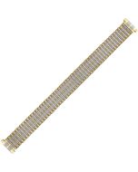 Two Tone Metal Caterpillar Style Expansion Watch Strap 12-15mm