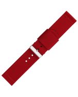 Red Two Piece 24mm Nylon Watch Strap