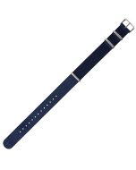 Navy 18mm Long NATO Three Rings Nylon Watch Strap