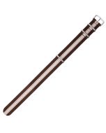 Brown & Beige Combo 20mm Long NATO Three Rings Nylon Watch Strap