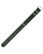 Green 22mm Long NATO Three Rings Nylon Watch Strap