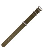 Green 22mm Long NATO Four Rings Nylon Watch Strap