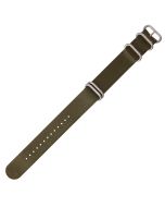 Green 24mm Long NATO Four Rings Nylon Watch Strap