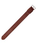Brown One Piece 20mm Nylon Watch Strap