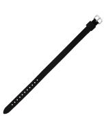 Black One Piece Long 12mm Nylon Watch Strap