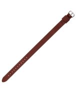 Brown One Piece Long 14mm Nylon Watch Strap