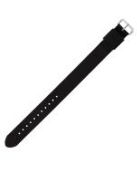 Black One Piece 18mm Nylon Watch Strap