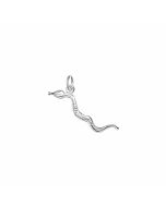 Silver 3D Hissing Snake Charm