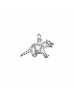 Silver 3D Tasmanian Devil Charm