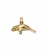 10K Yellow Gold 3D Walrus Charm